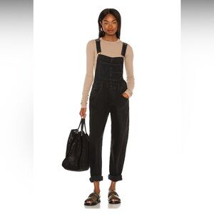 Free People We the Free Ziggy Overalls Black Size Small